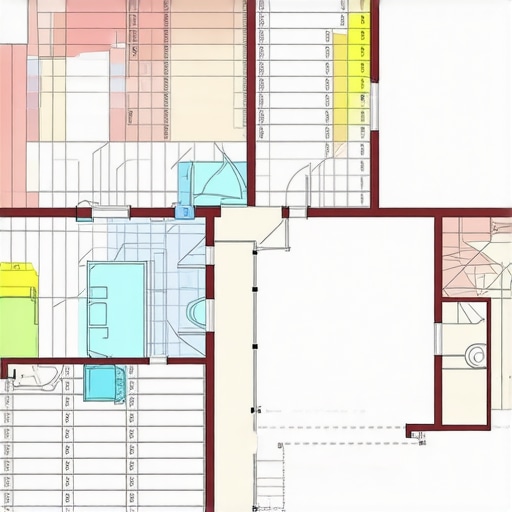 Illustration of a home addition planning diagram with permit zones, costs, and timeline