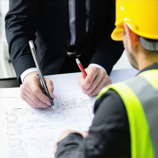 Construction permit expert reviewing project plans