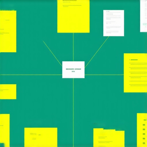 Detailed illustration of construction permit workflow with annotations