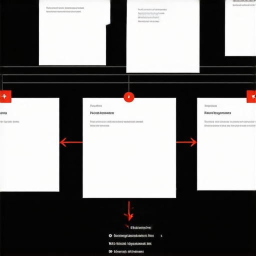 Diagram showing steps in the construction permit process
