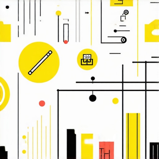 A detailed construction estimate chart overlaid with permit icons at a construction site