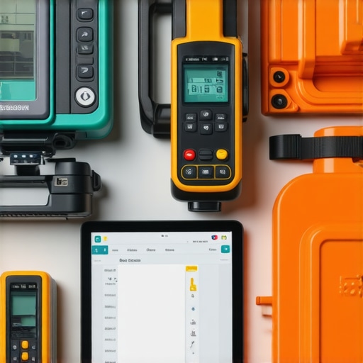 Various advanced construction tools used for monitoring and maintaining renovation projects.