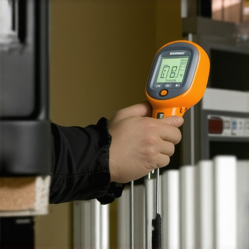 Homeowner inspecting walls with moisture meter and inspection camera