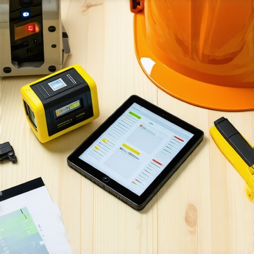 Construction site showcasing advanced tools and technology for project maintenance