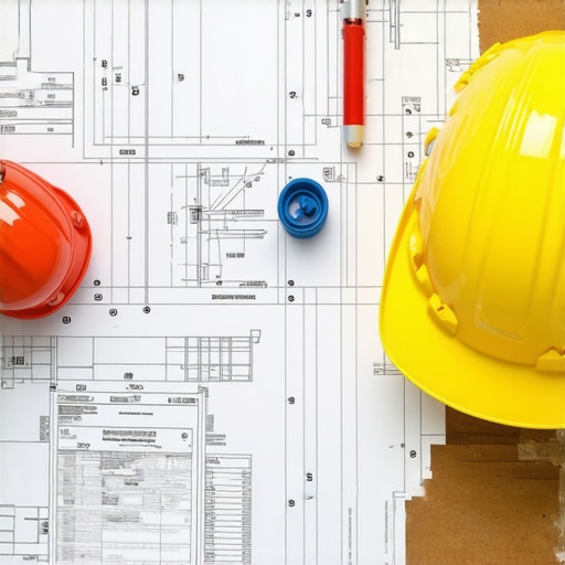 Navigating Permit Processes with Precision Blueprints and permit documentation guiding construction approval