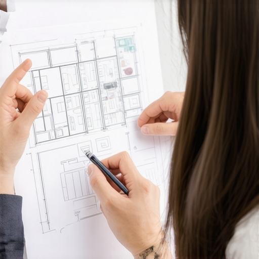 Individual explaining property plans during a hearing