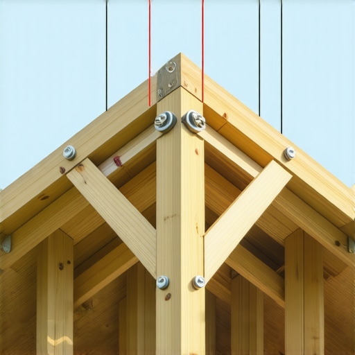 A detailed diagram comparing over-engineered and standard roof truss components.