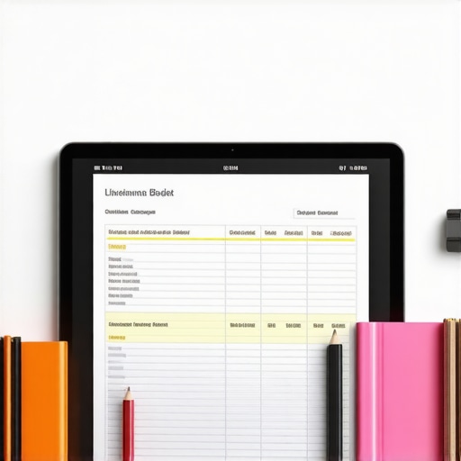 Close-up of a construction budget spreadsheet showing detailed costs and contingency allocation.