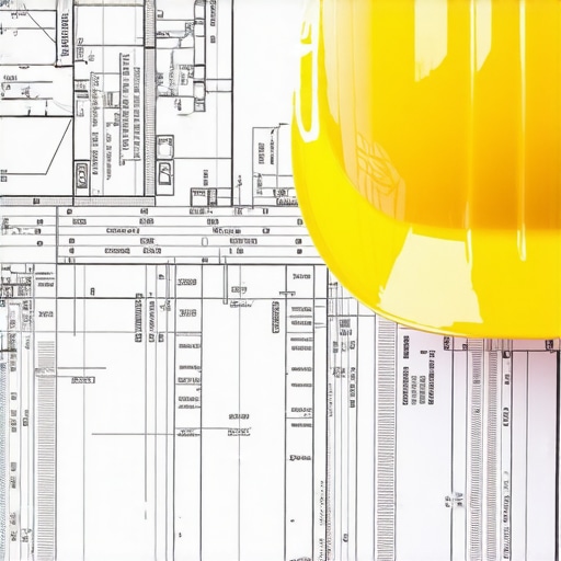 Close-up of construction plans, permit papers, and calculation tools on a worktable for home addition project.