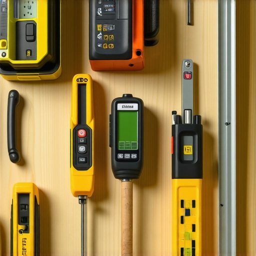 A set of precision measurement tools and software interfaces used for home building projects.