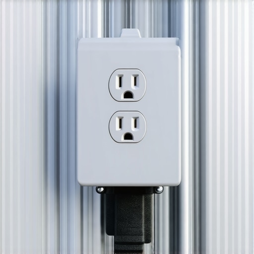 Proper outdoor GFI outlet installation Outdoor GFI outlet with weatherproof cover installed at proper height