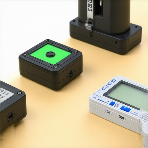 Close-up of tools with maintenance sensors in a workshop.