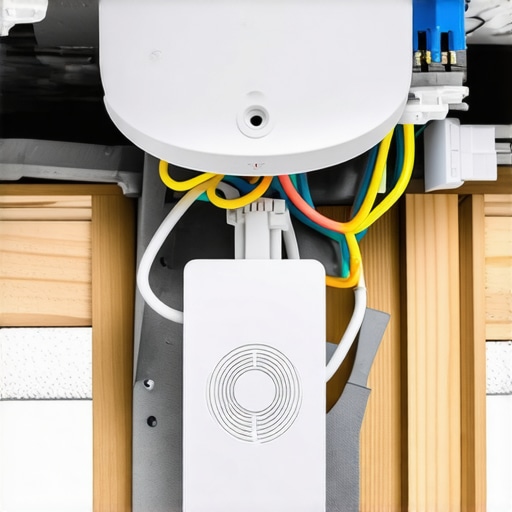 Wiring Smoke Detectors House ceiling with interconnected smoke detectors wired and installed